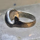 Whale ring whale band sterling silver size 6 women