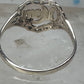 Vintage 10K Yellow Gold Mom Heart Flower Ring Petite Size 4.25 Pinky 10K