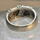 Black Hills Gold ring wedding band leaves sterling silver size 7.50 women men