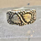 Black Hills Gold ring wedding band leaves sterling silver size 7.50 women men