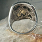 Black Hills Gold ring Leaves band sterling silver size 9.25 women men