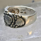 Black Hills Gold ring wedding band leaves sterling silver size 7.50 women men