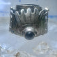 Poison ring onyx Aztec Mayan design size 8.5 sterling silver women girls