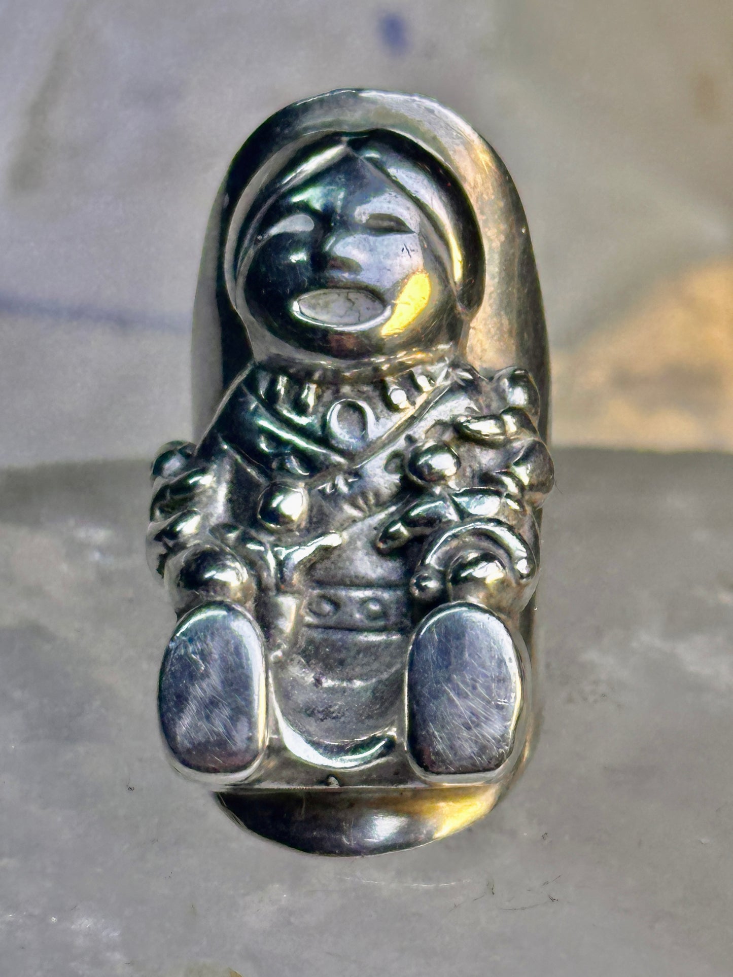 Storyteller ring sterling silver size 4 women