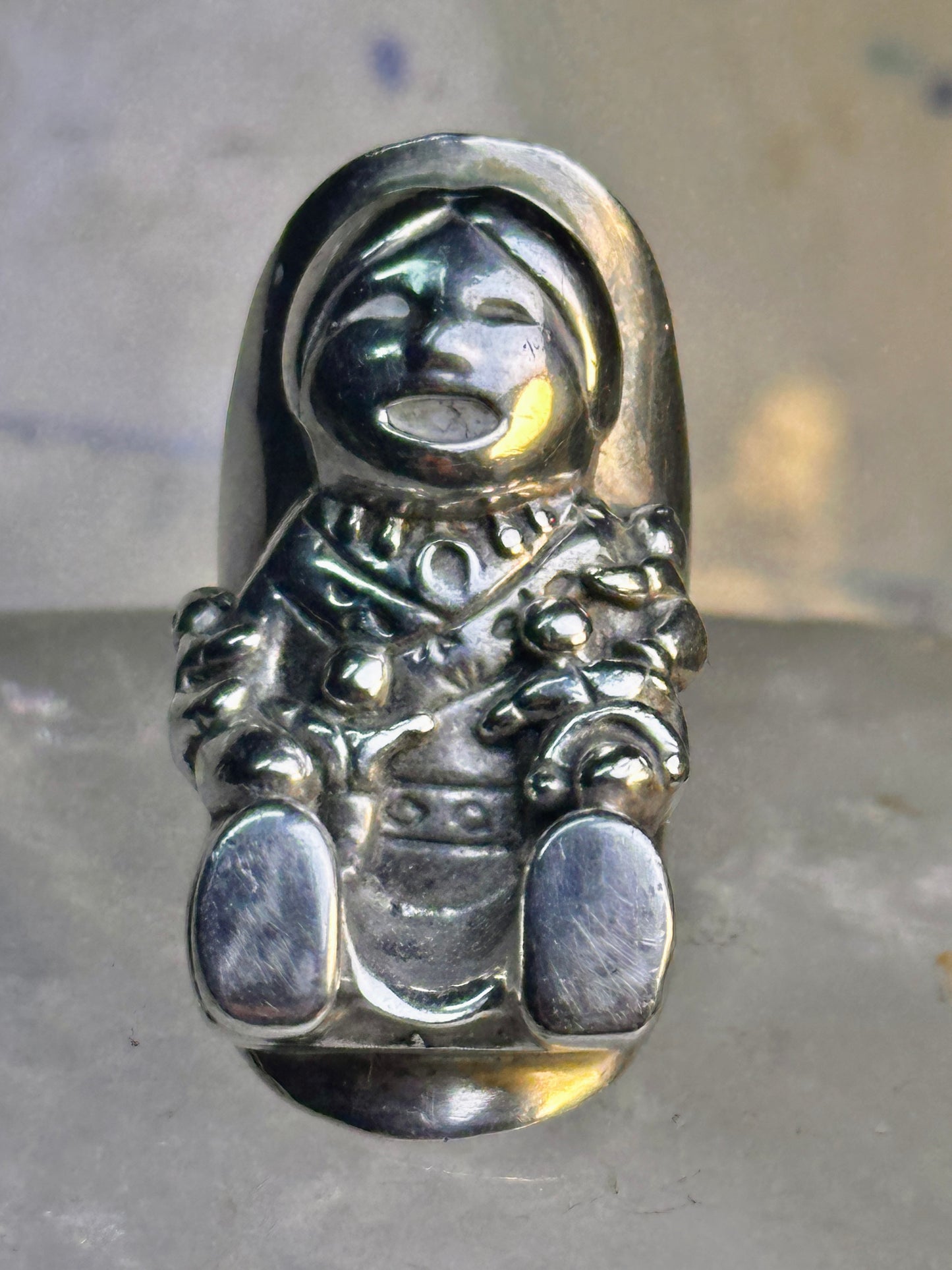Storyteller ring sterling silver size 4 women