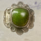 Navajo Ring Green Turquoise pinky band size 3 sterling silver women girls