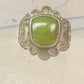 Navajo Ring Green Turquoise pinky band size 3 sterling silver women girls