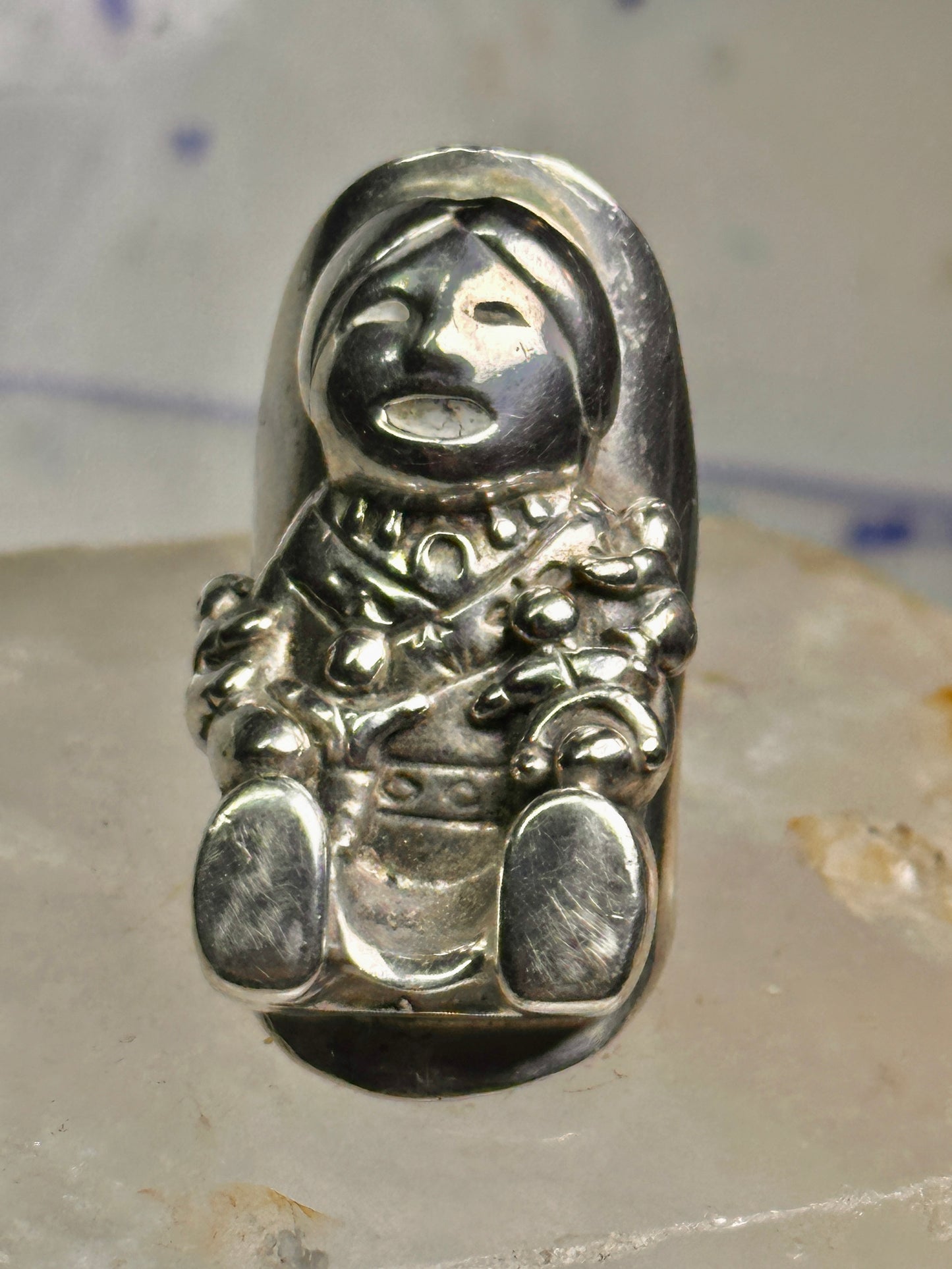 Storyteller ring sterling silver size 4 women