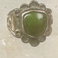 Navajo Ring Green Turquoise pinky band size 3 sterling silver women girls