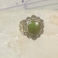 Navajo Ring Green Turquoise pinky band size 3 sterling silver women girls