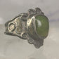 Navajo Ring Green Turquoise pinky band size 3 sterling silver women girls