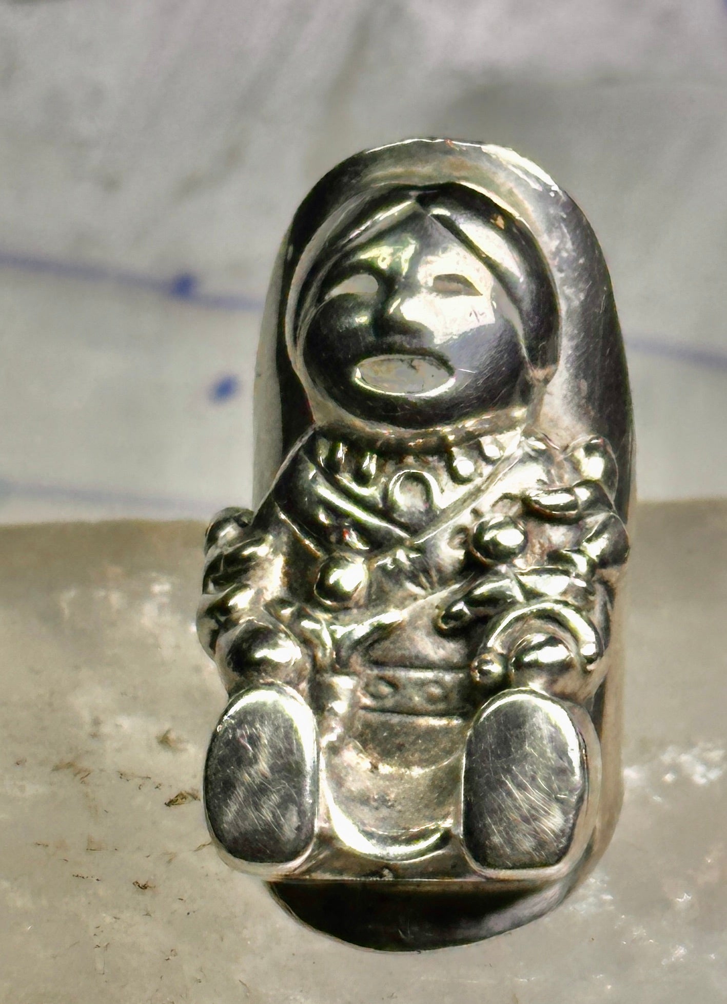 Storyteller ring sterling silver size 4 women