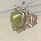 Navajo Ring Green Turquoise pinky band size 3 sterling silver women girls