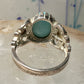 Black Hills Gold ring size 8 turquoise leaves band sterling silver 12K women