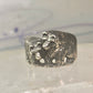 Bear Ring Bears band size 9.50 southwest sterling silver women girls