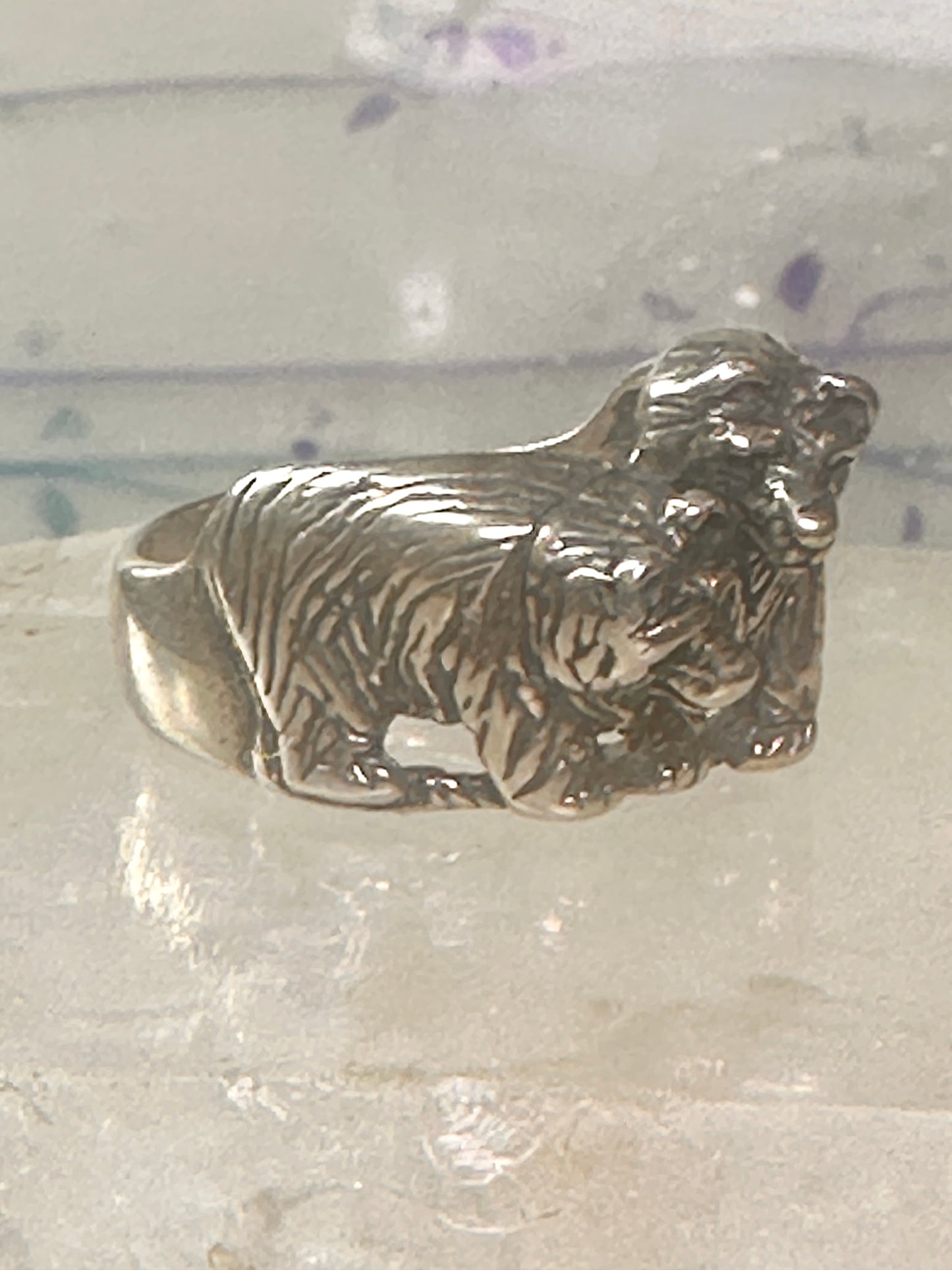 Bear Ring Bears band size 9.50 southwest sterling silver women girls