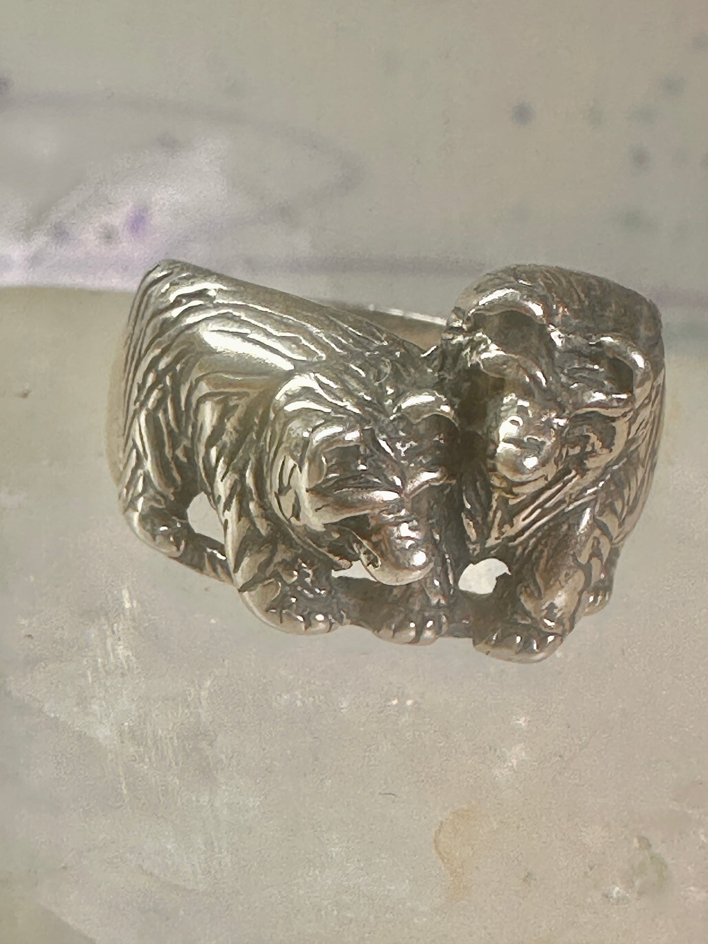 Bear Ring Bears band size 9.50 southwest sterling silver women girls