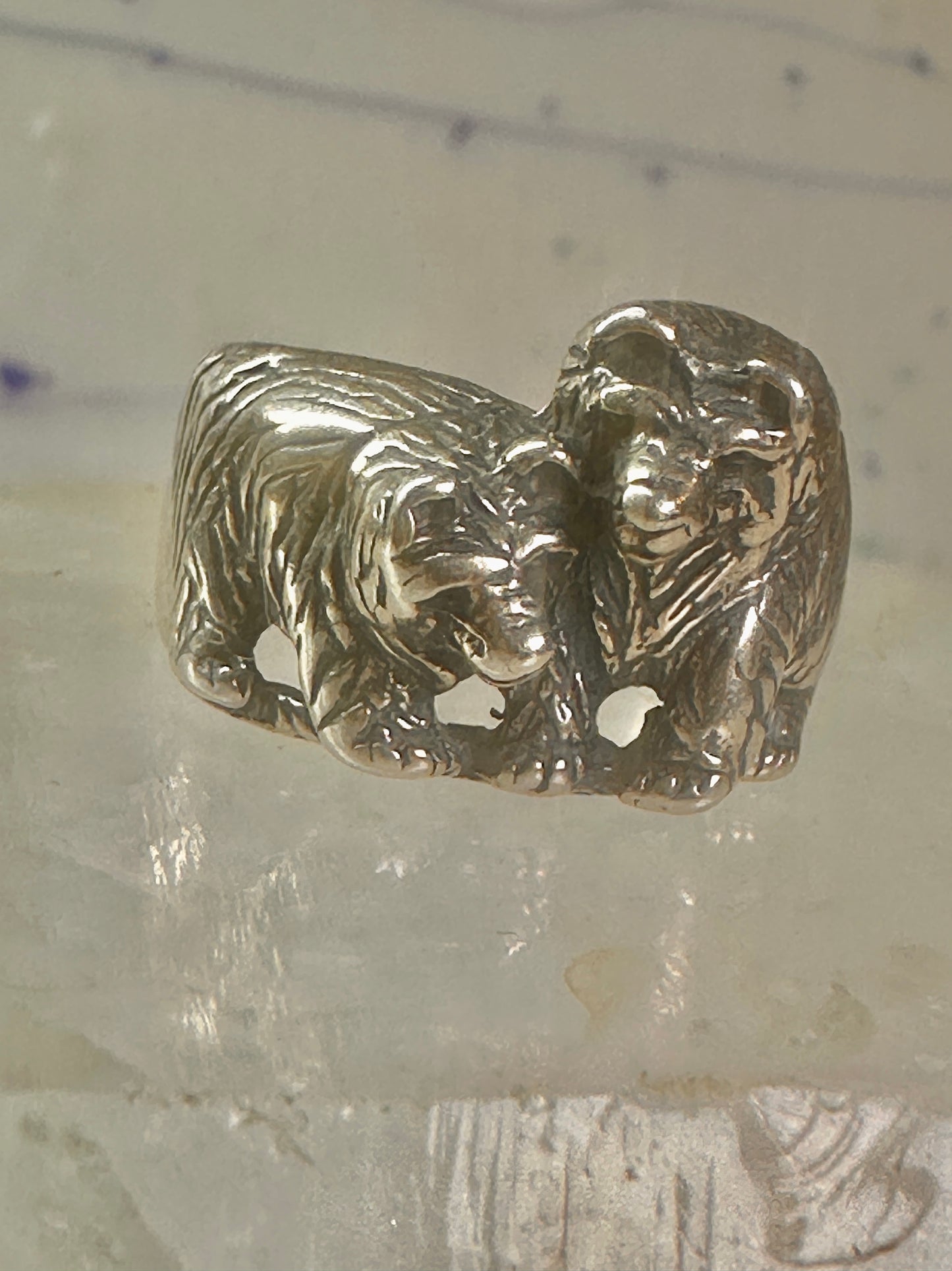 Bear Ring Bears band size 9.50 southwest sterling silver women girls