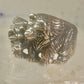 Bear Ring Bears band size 9.50 southwest sterling silver women girls