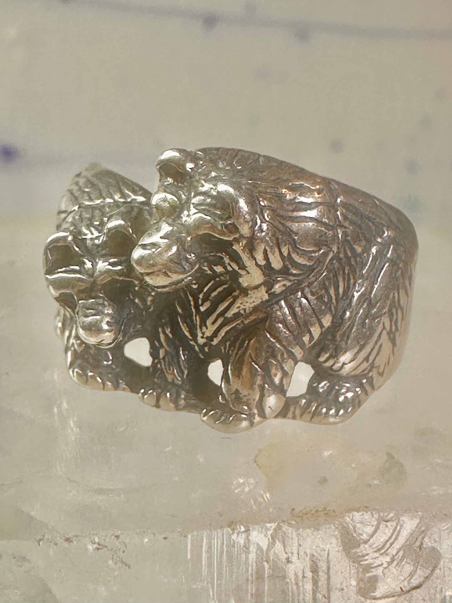 Bear Ring Bears band size 9.50 southwest sterling silver women girls