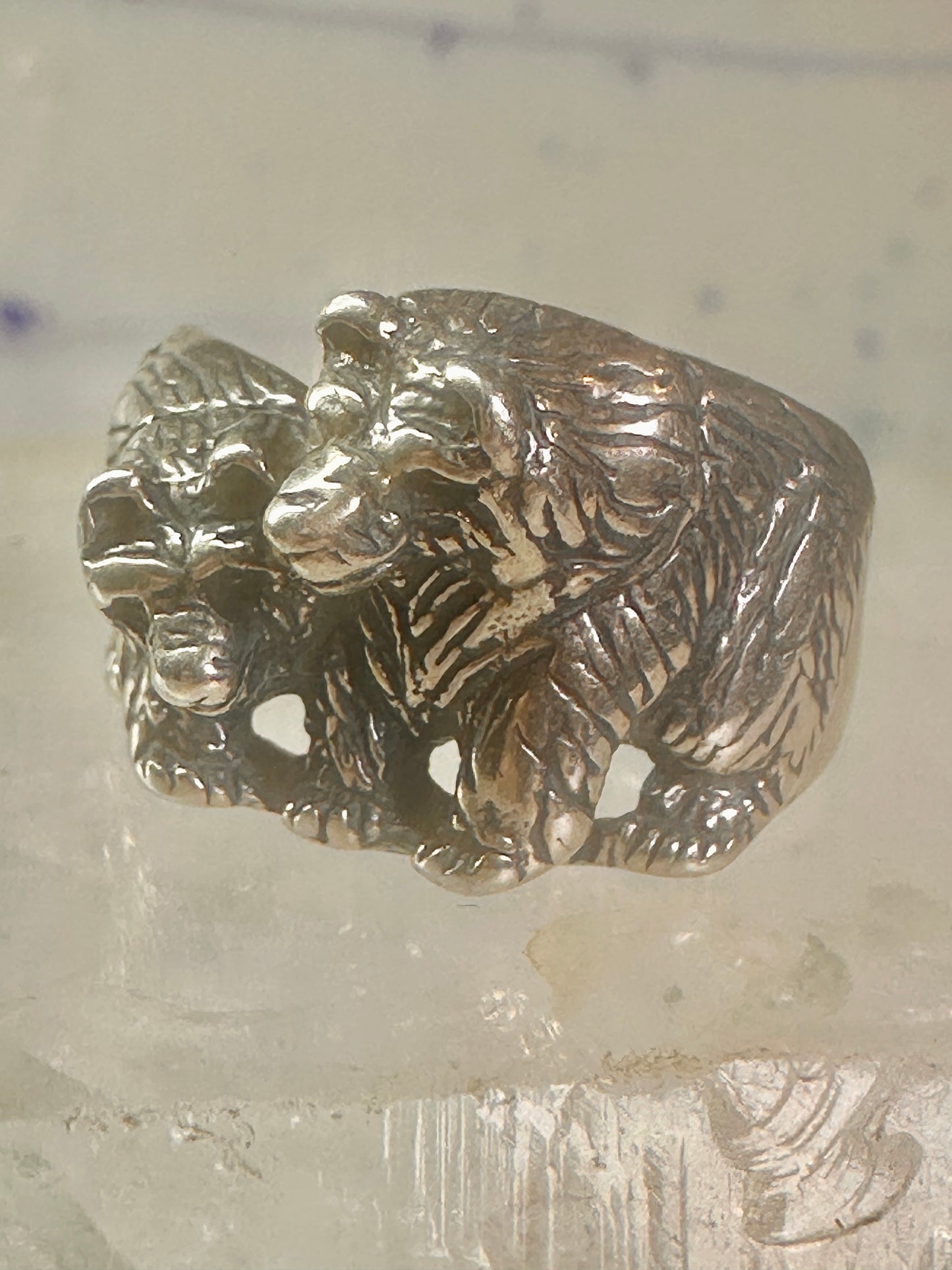 Bear Ring Bears band size 9.50 southwest sterling silver women girls