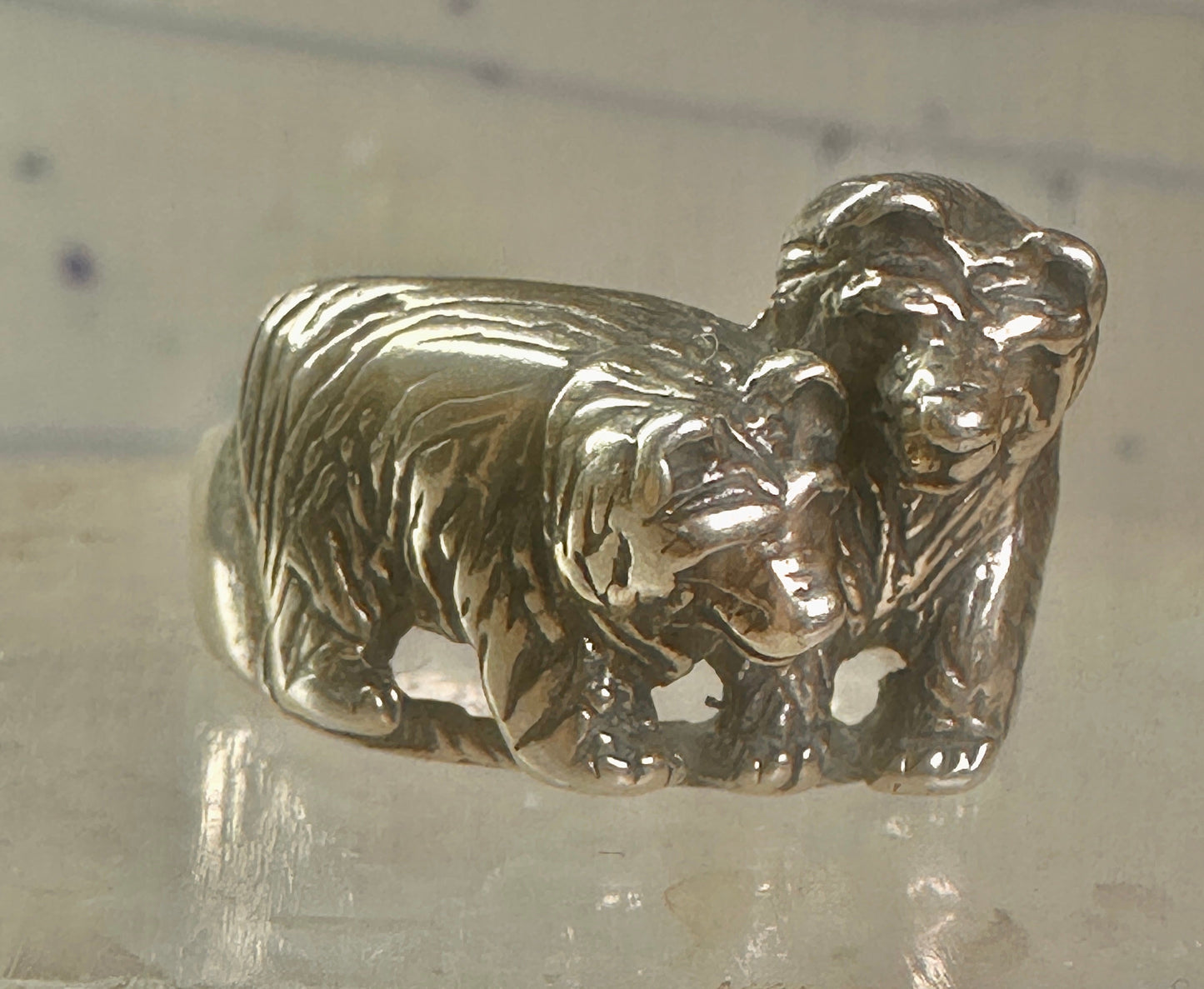 Bear Ring Bears band size 9.50 southwest sterling silver women girls