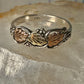 Black Hills Gold ring size 11.75 leaves wedding band sterling silver Gold Diggers women men