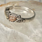 Black Hills Gold ring size 11.75 leaves wedding band sterling silver Gold Diggers women men