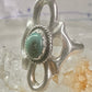 Navajo Sand Cast Ring Turquoise size 7.50 southwest sterling silver women girls