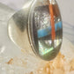 Navajo Abalone Ring Coral Turquoise size 11 sterling silver women men