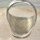 Navajo Abalone Ring Coral Turquoise size 11 sterling silver women men
