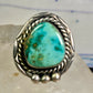 Navajo ring large turquoise vintage sterling silver size 11 women men