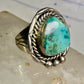 Navajo ring large turquoise vintage sterling silver size 11 women men
