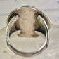 Navajo ring large turquoise vintage sterling silver size 11 women men