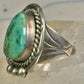 Navajo ring large turquoise vintage sterling silver size 11 women men