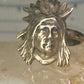 Face ring southwest figurative feathers size 9 sterling silver women men