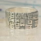 Love Ring Valentine words band size 7.75 sterling silver women girls
