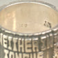 Love Ring Valentine words band size 7.75 sterling silver women girls