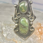 Navajo Ring green turquoise size 5.5 sterling silver women girls