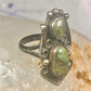 Navajo Ring green turquoise size 5.5 sterling silver women girls