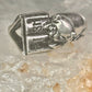 Cat Ring reading Fish Book Kabana size 7 sterling silver women girls