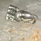 Cat Ring reading Fish Book Kabana size 7 sterling silver women girls