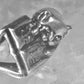 Cat Ring reading Fish Book Kabana size 7 sterling silver women girls