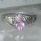 Black Hills Gold ring pink ice sterling silver pinky CCO size 5.2 12K over sterling women