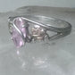 Black Hills Gold ring pink ice sterling silver pinky CCO size 5.2 12K over sterling women