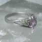 Black Hills Gold ring pink ice sterling silver pinky CCO size 5.2 12K over sterling women