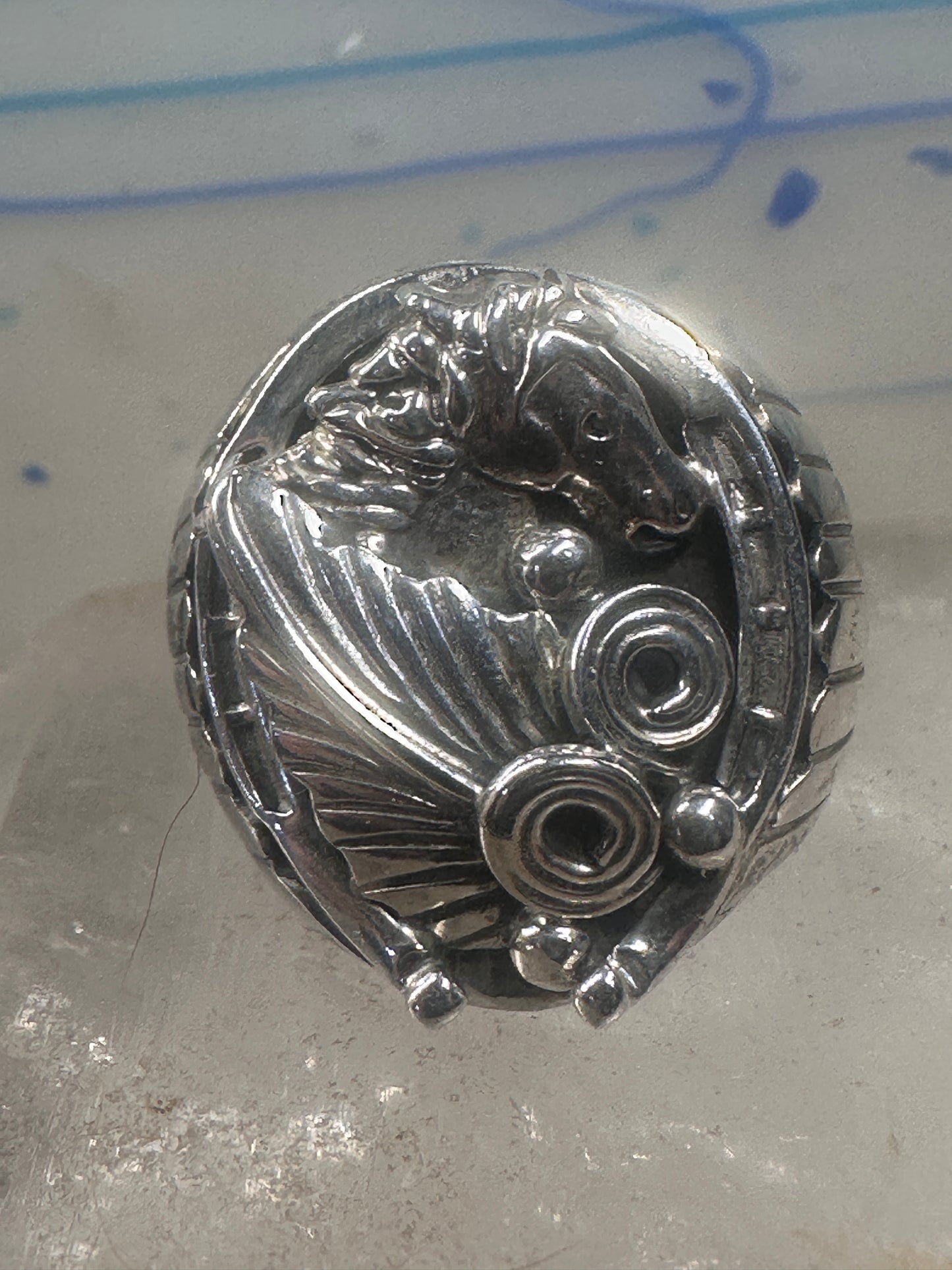 Horseshoe ring Southwest horse size 9.75 sterling silver women men