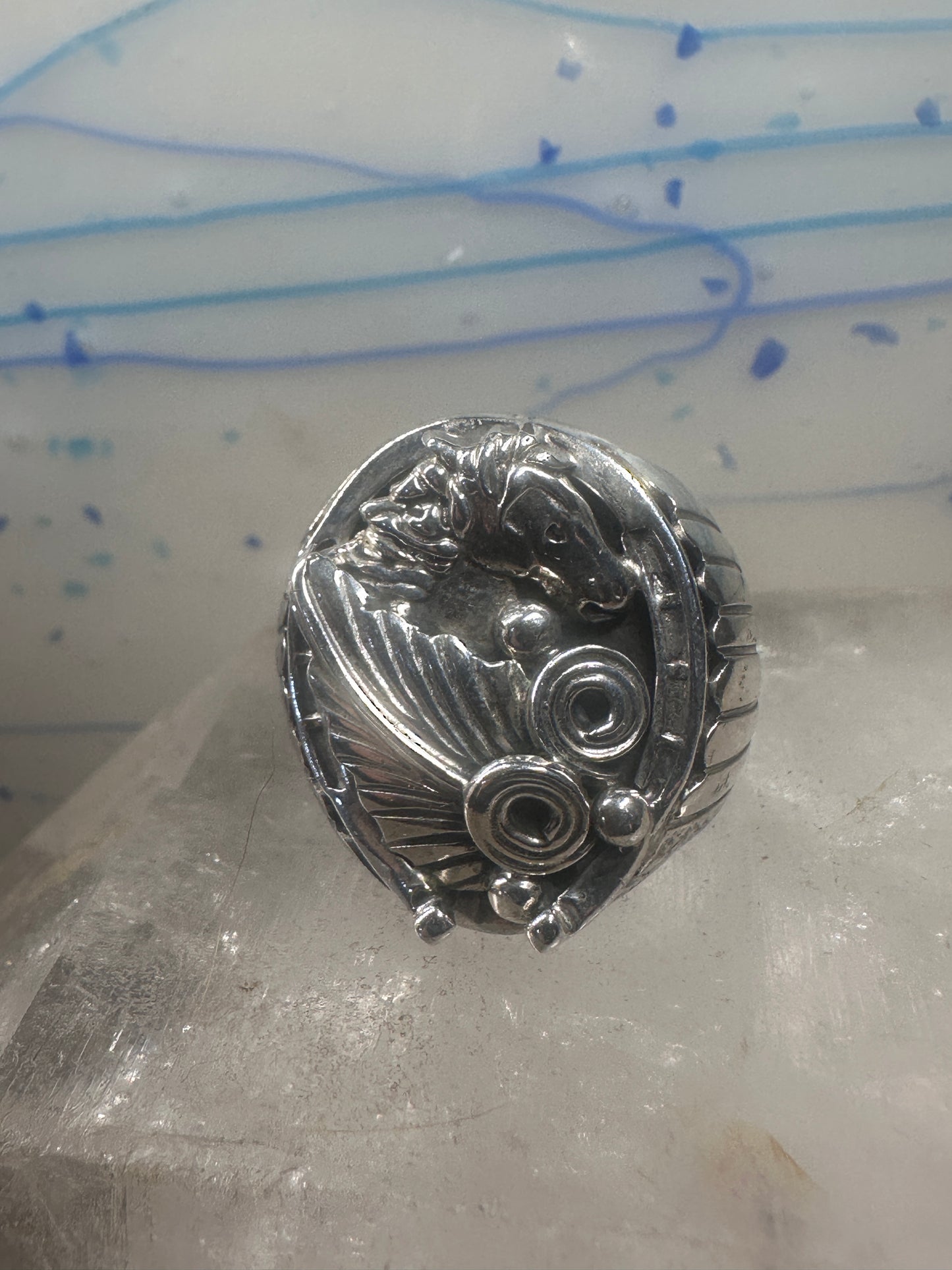 Horseshoe ring Southwest horse size 9.75 sterling silver women men