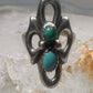 Navajo Sandcast Ring Turquoise size 5 sterling silver women girl