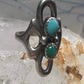 Navajo Sandcast Ring Turquoise size 5 sterling silver women girl